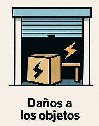 Daños a los objetos si no es un guardamuebles seguro