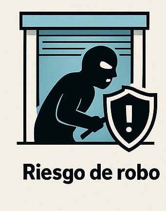riesgo de robo si no es un guardamuebles seguro