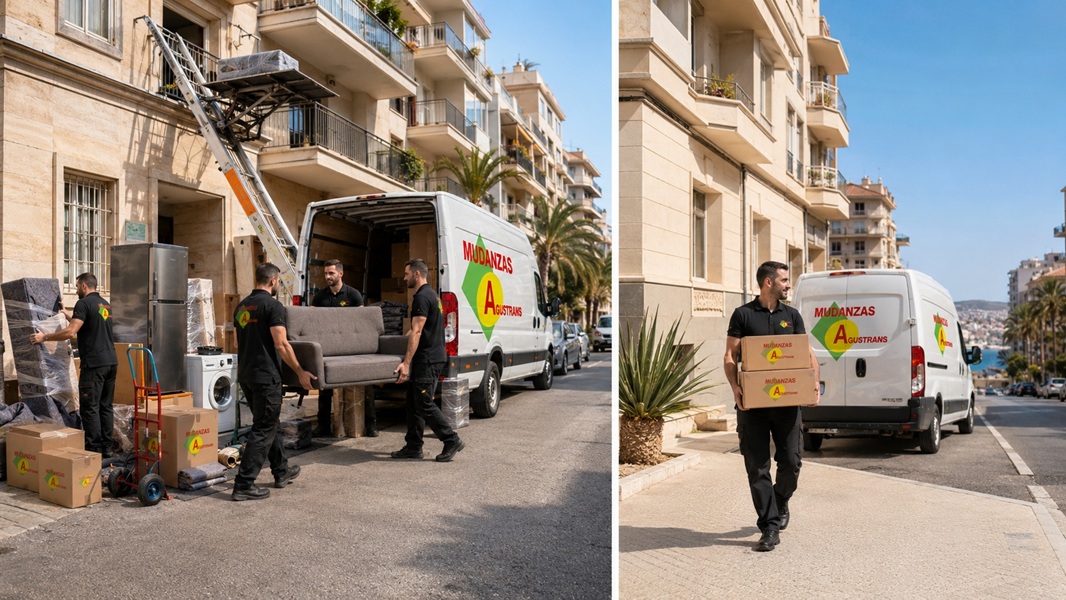 Imagen visual de la diferencia entre mudanceros y porteadores